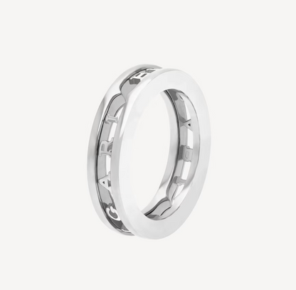 [LORA]ZERO 1 ONE-BAND WITH OPENWORK LOGO SPIRAL RING