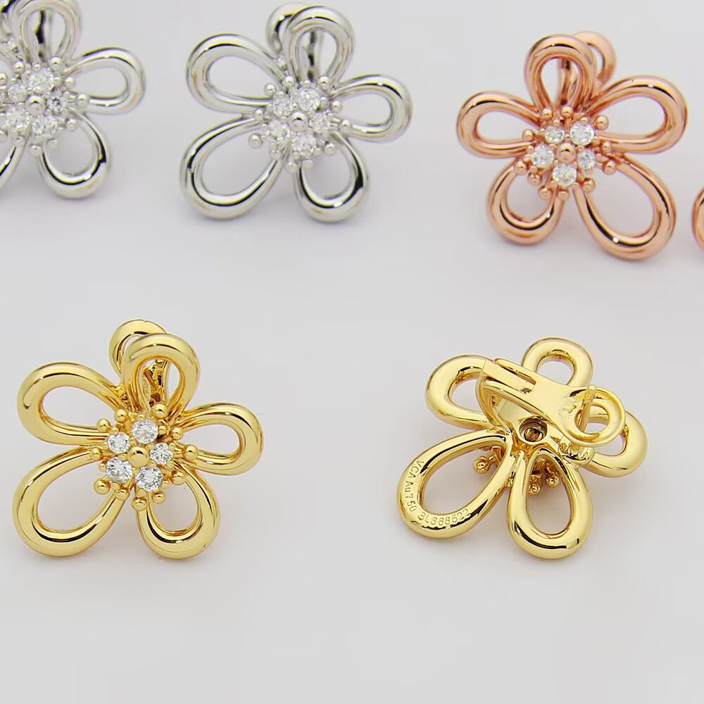 [LORA] FLOWERLACE EARRING 5 DIAMONDS