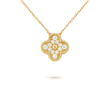 [Lora]CLOVER 15MM SINGLE FLOWER NECKLACE COLLECTION