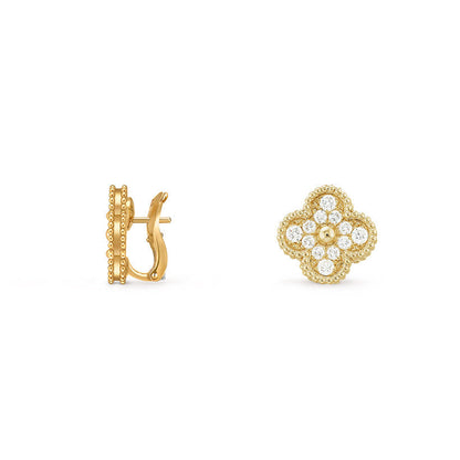 [Lora]CLOVER 15MM MOP EARRINGS COLLECTION