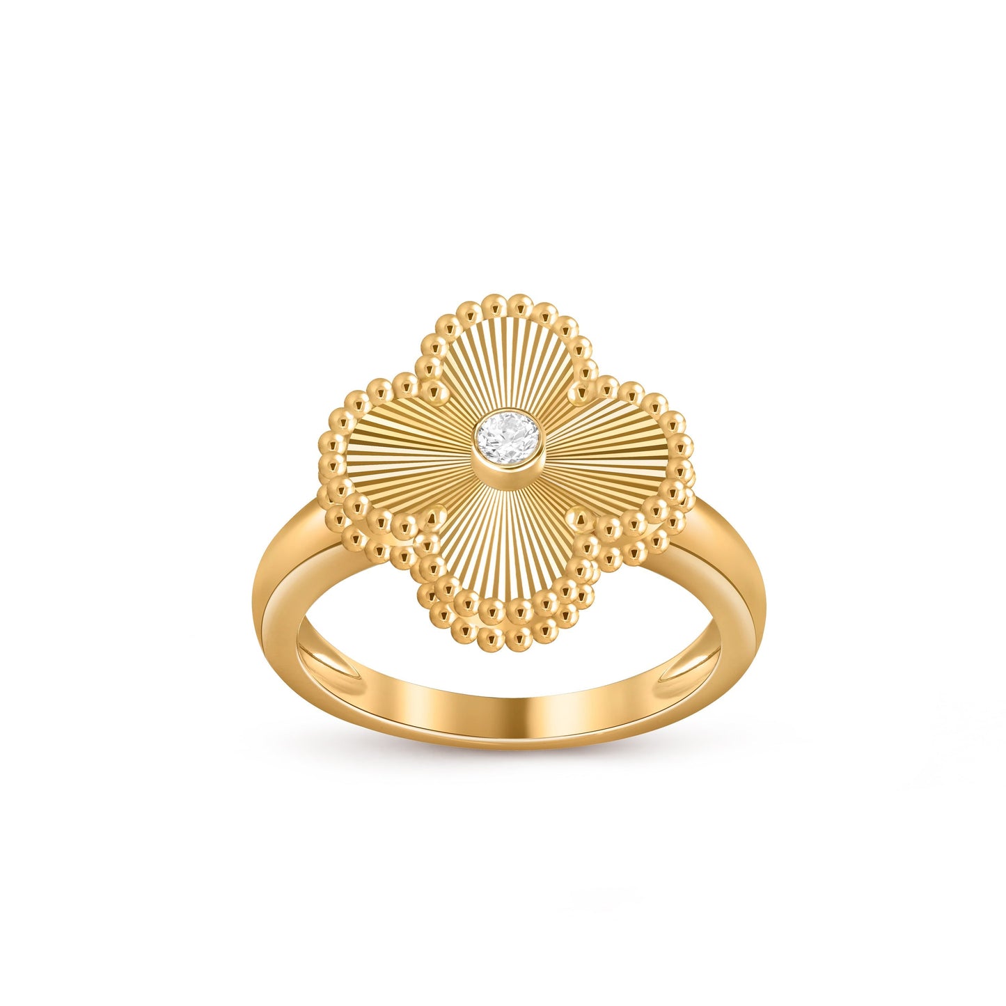 [Lora]CLOVER DIAMOND RING GOLD COLLECTION