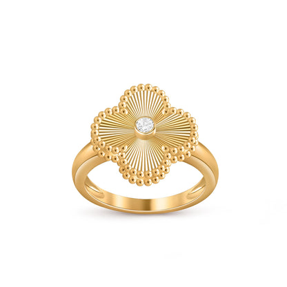 [Lora]CLOVER DIAMOND RING GOLD COLLECTION