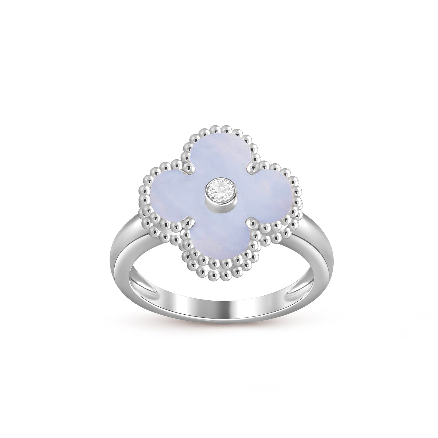 [Lora]CLOVER SILVER DIOMND RING COLLECTION