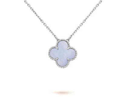 [Lora]CLOVER 15MM NECKLACE SILVER COLLECTION