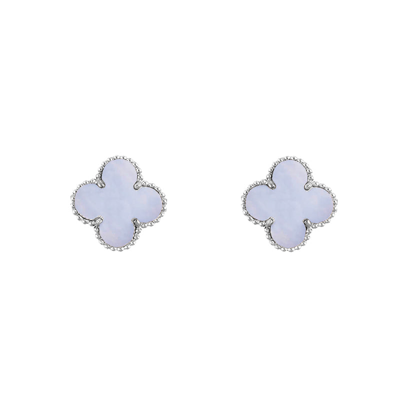 [Lora]CLOVER SILVER 15MM EARRINGS COLLECTION