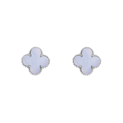 [Lora]CLOVER SILVER 15MM EARRINGS COLLECTION