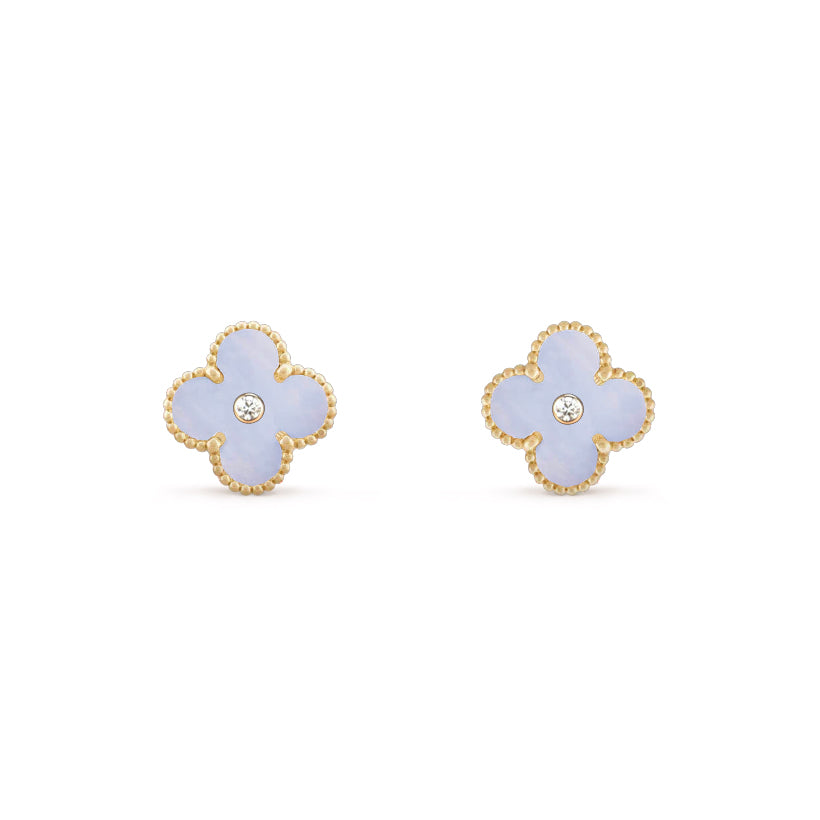 [Lora]CLOVER  15MM DIAMOND EARRINGS COLLECTION