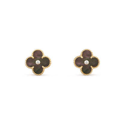 [Lora]CLOVER  15MM DIAMOND EARRINGS COLLECTION