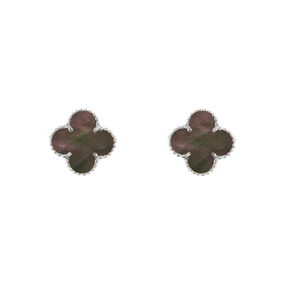 [Lora]CLOVER SILVER 15MM EARRINGS COLLECTION