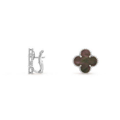 [Lora]CLOVER SILVER 15MM MOP EARRINGS COLLECTION