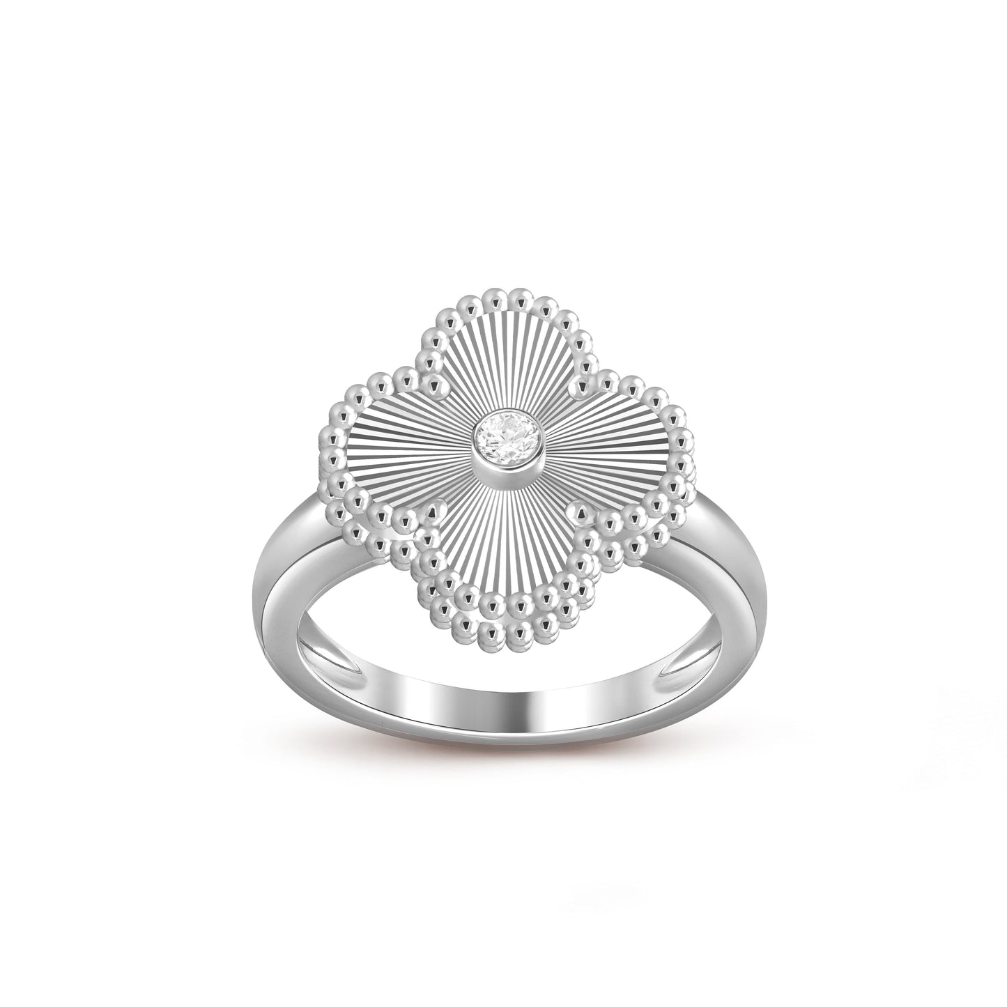 [Lora]CLOVER SILVER DIOMND RING COLLECTION