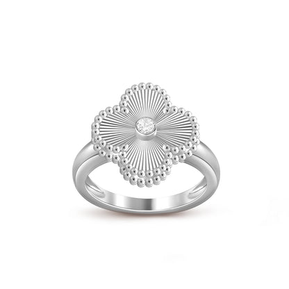 [Lora]CLOVER SILVER DIOMND RING COLLECTION