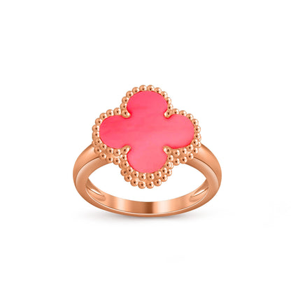 [Lora]CLOVER RING ROSE GOLD COLLECTION