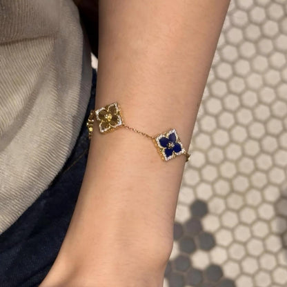 [Lora JEWELRY] OPERA 5 MOTIFS TULLE ENAMEL BRACELET