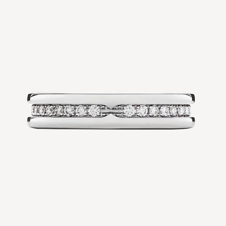 [LORA]ZERO 1 ONE-BAND PAVED DIAMONDS ON THE SPIRAL RING