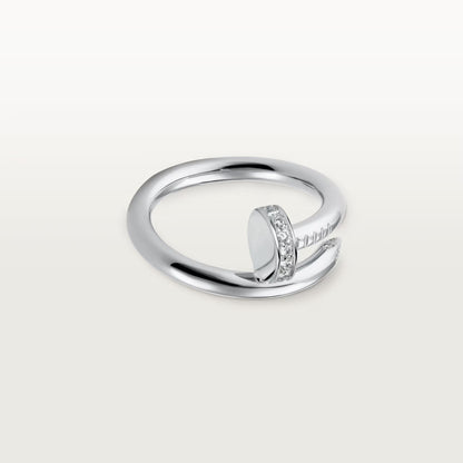 [LORA] JUSTE RING 2.6MM HALF DIAMOND