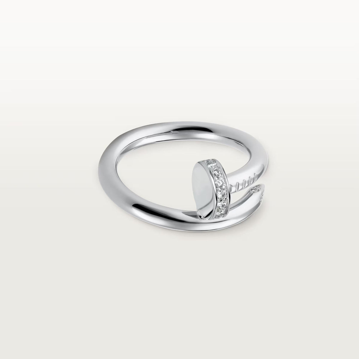 [Lora] JUSTE RING 2.6MM HALF DIAMOND