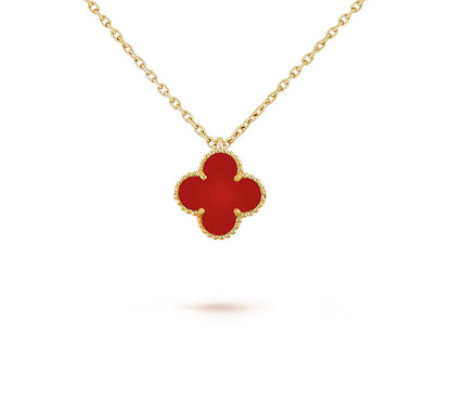 [Lora]CLOVER MINI 9.5MM CARNELIANS NECKLACE COLLECTION