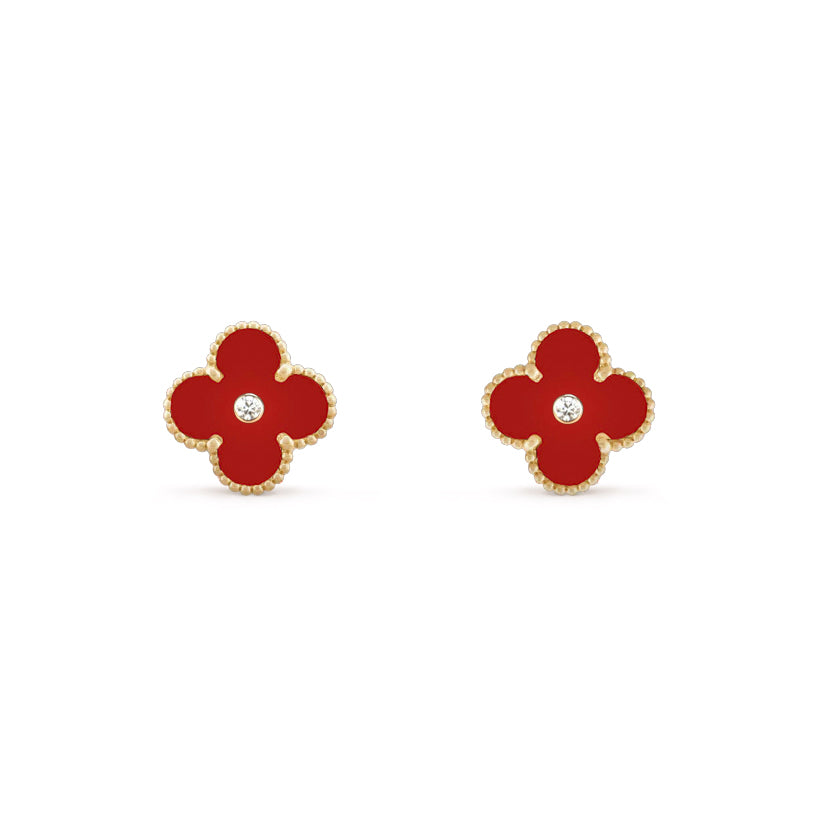 [Lora]CLOVER  15MM DIAMOND EARRINGS COLLECTION