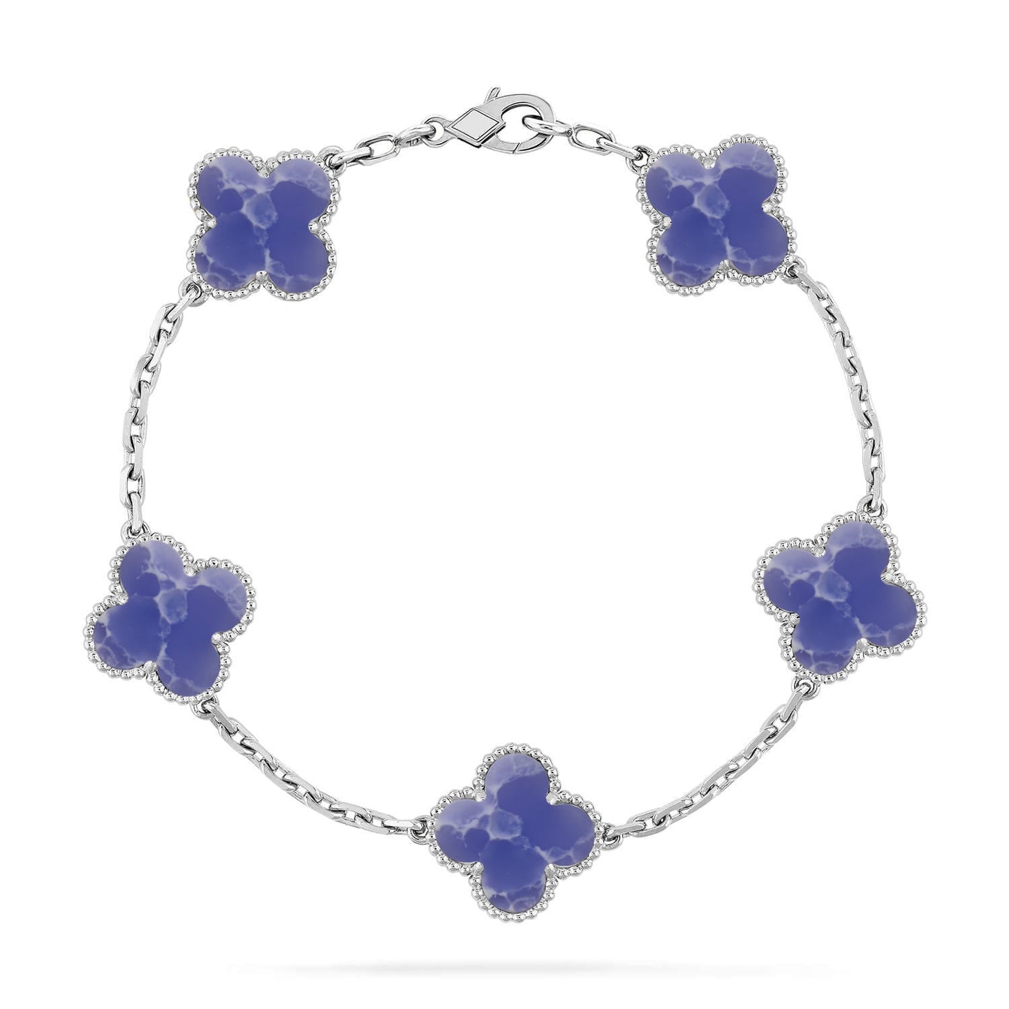 [Lora]CLOVER 5 MOTIF BLUE VEINS BRACELET COLLECTION