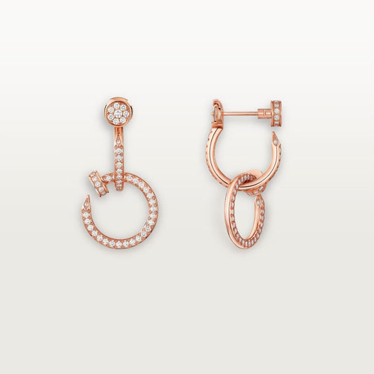 [Lora] JUSTE FULL DIAMOND DOUBLE EARRINGS