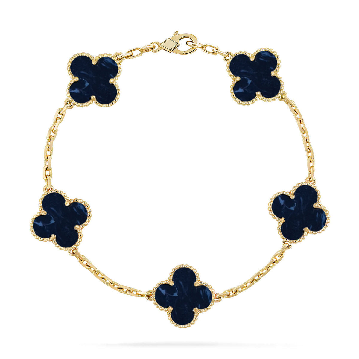 [Lora]CLOVER 5 MOTIF PIETERSITE BRACELET COLLECTION