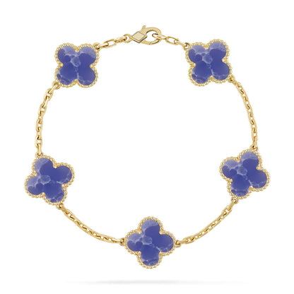 [LORA]CLOVER 5 MOTIF BLUE VEINS BRACELET COLLECTION