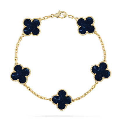[LORA]CLOVER 5 MOTIF PIETERSITE BRACELET COLLECTION