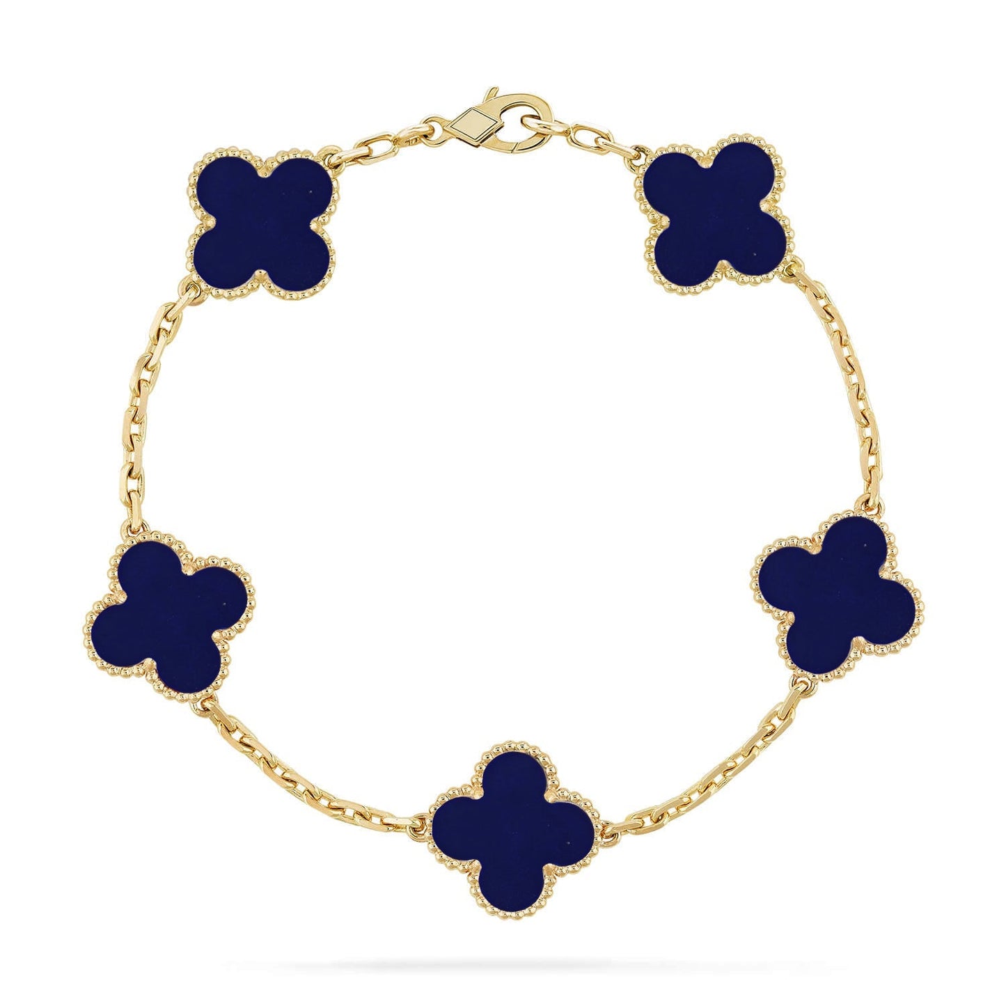 [Lora]CLOVER 5 MOTIF LAPIS LAZULI BRACELET COLLECTION