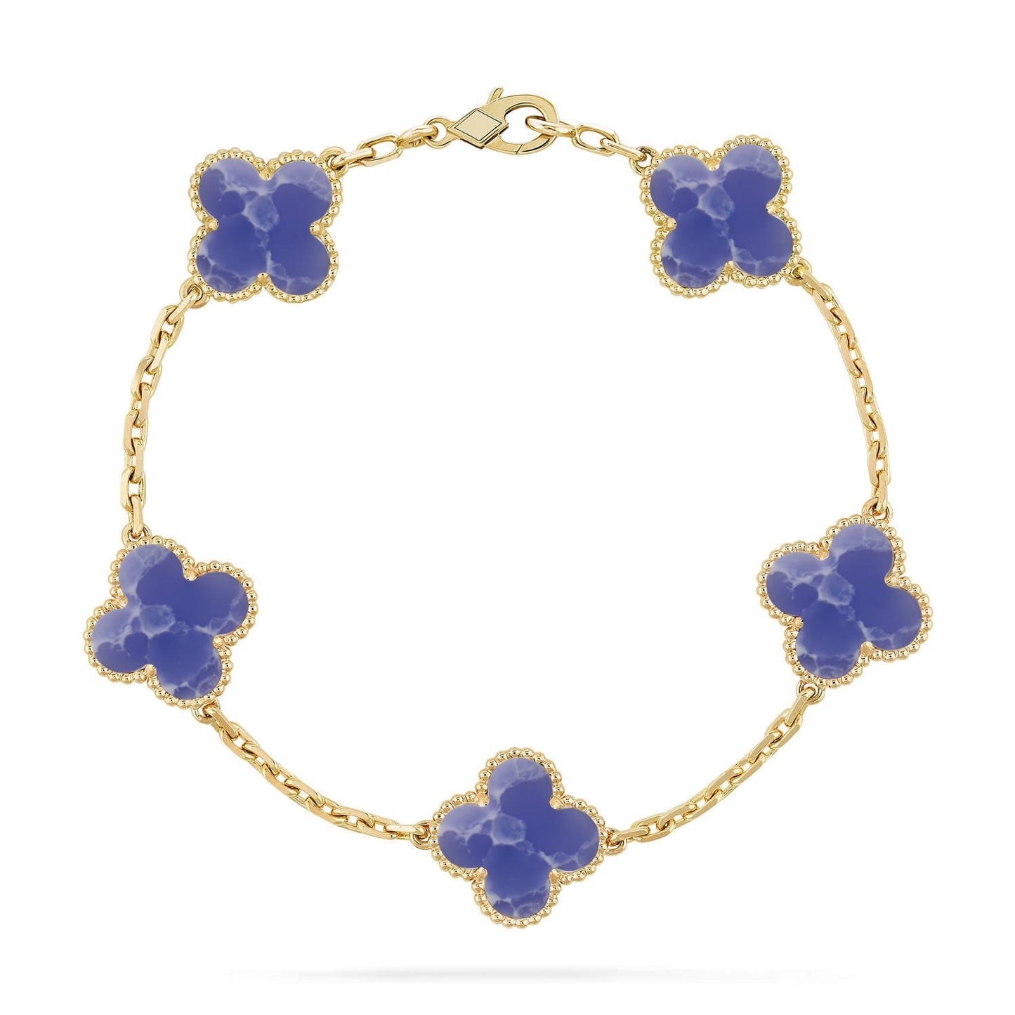 [Lora]CLOVER 5 MOTIF BLUE VEINS BRACELET COLLECTION