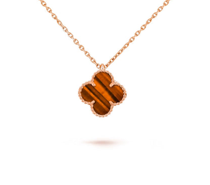 [Lora]CLOVER MINI 9.5MM CARNELIANS NECKLACE COLLECTION
