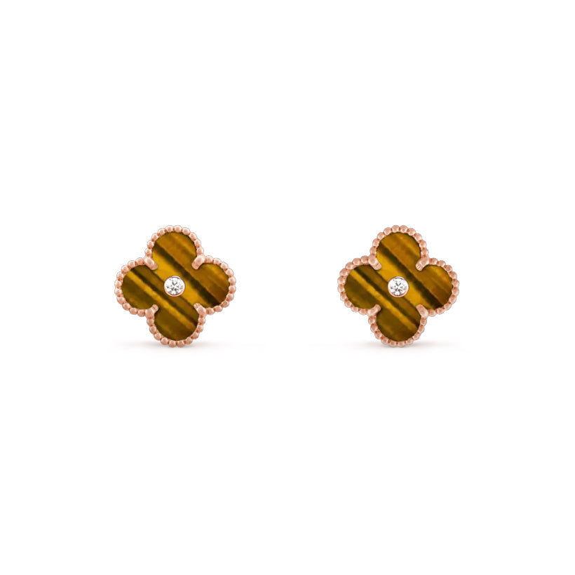 [Lora]CLOVER  15MM DIAMOND EARRINGS COLLECTION