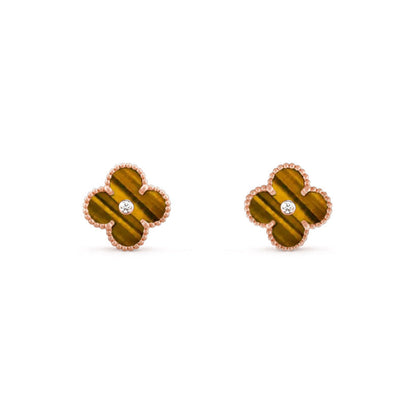 [Lora]CLOVER  15MM DIAMOND EARRINGS COLLECTION