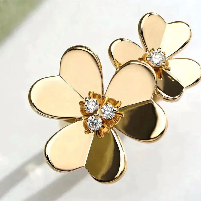 [LORA]CLOVER COMOS GOLD DIAMOND RING