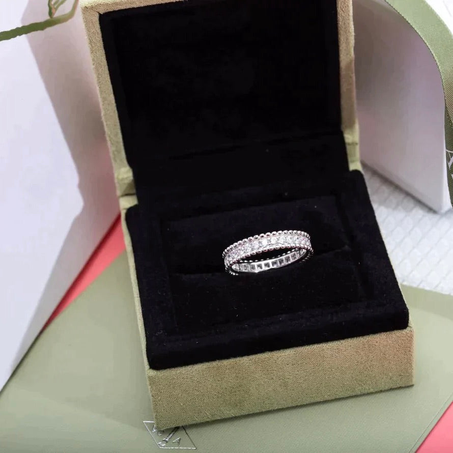 [LORA]PERLEE DIAMOND SILVER RING