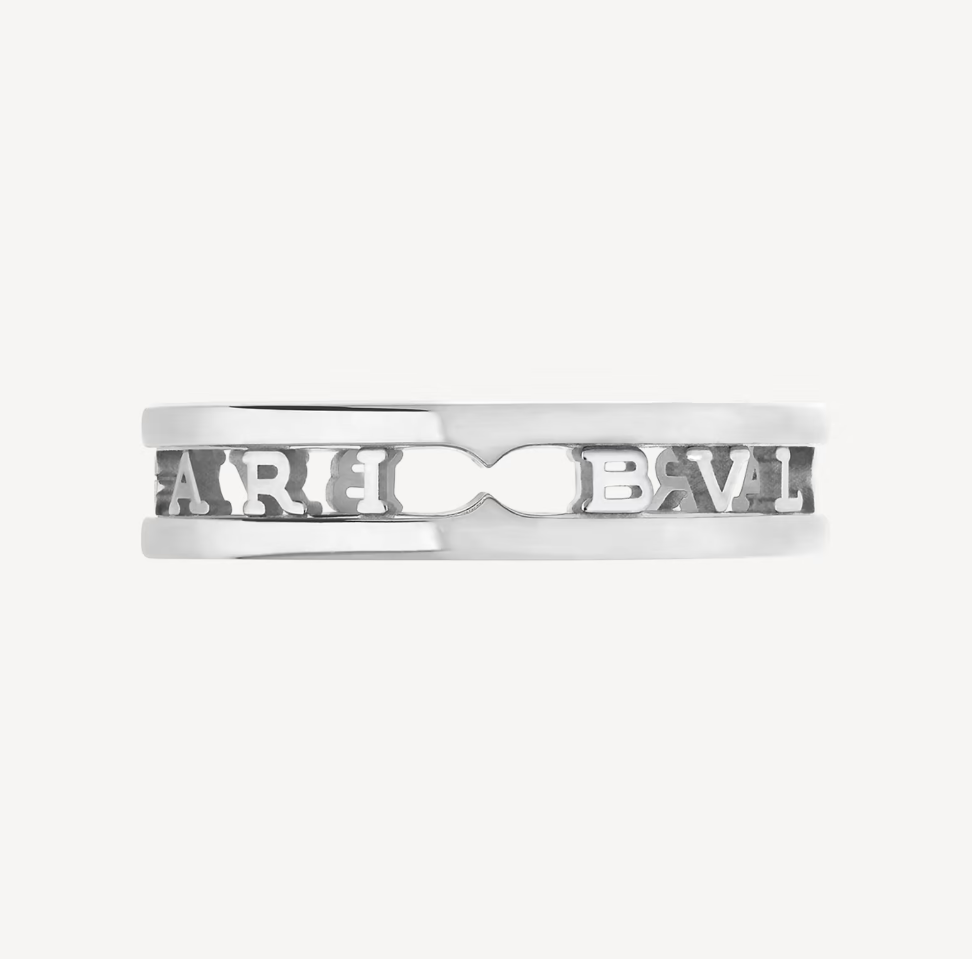 [LORA]ZERO 1 ONE-BAND WITH OPENWORK LOGO SPIRAL RING