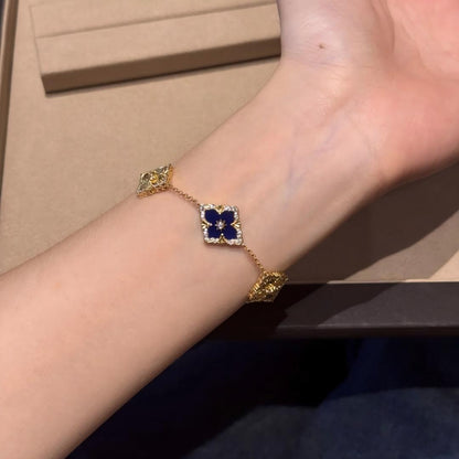 [Lora JEWELRY] OPERA 5 MOTIFS TULLE ENAMEL BRACELET