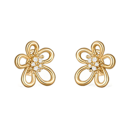[LORA] FLOWERLACE EARRING 5 DIAMONDS