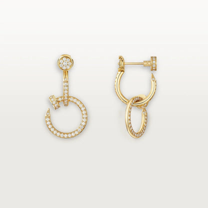 [LORA] JUSTE FULL DIAMOND DOUBLE EARRINGS