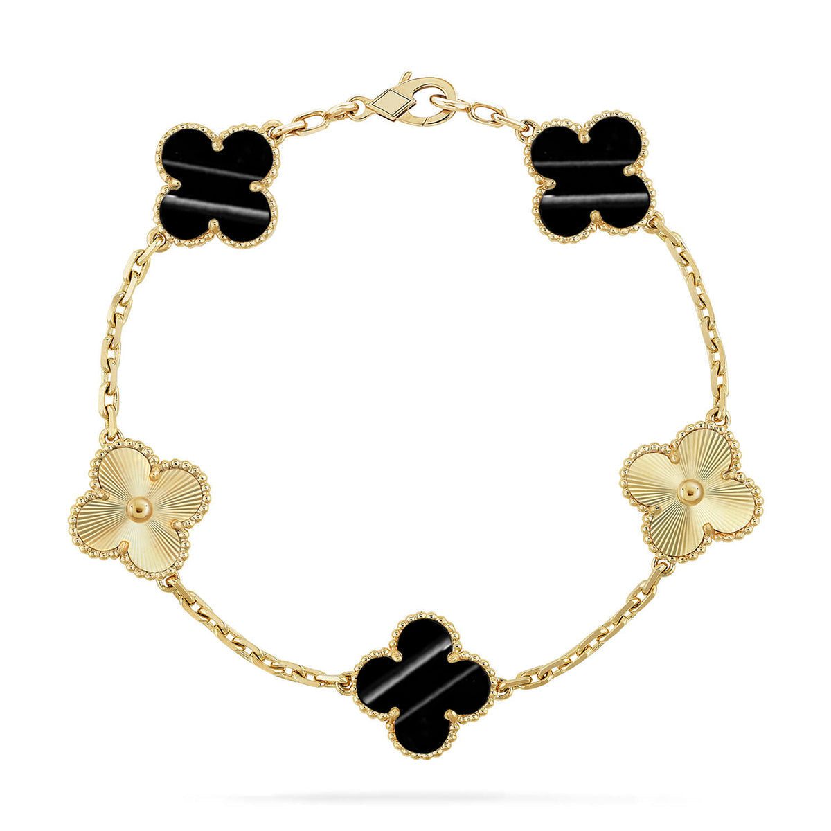 [Lora] CLOVER 5 MOTIF PULSAR STONE BRACELET COLLECTION