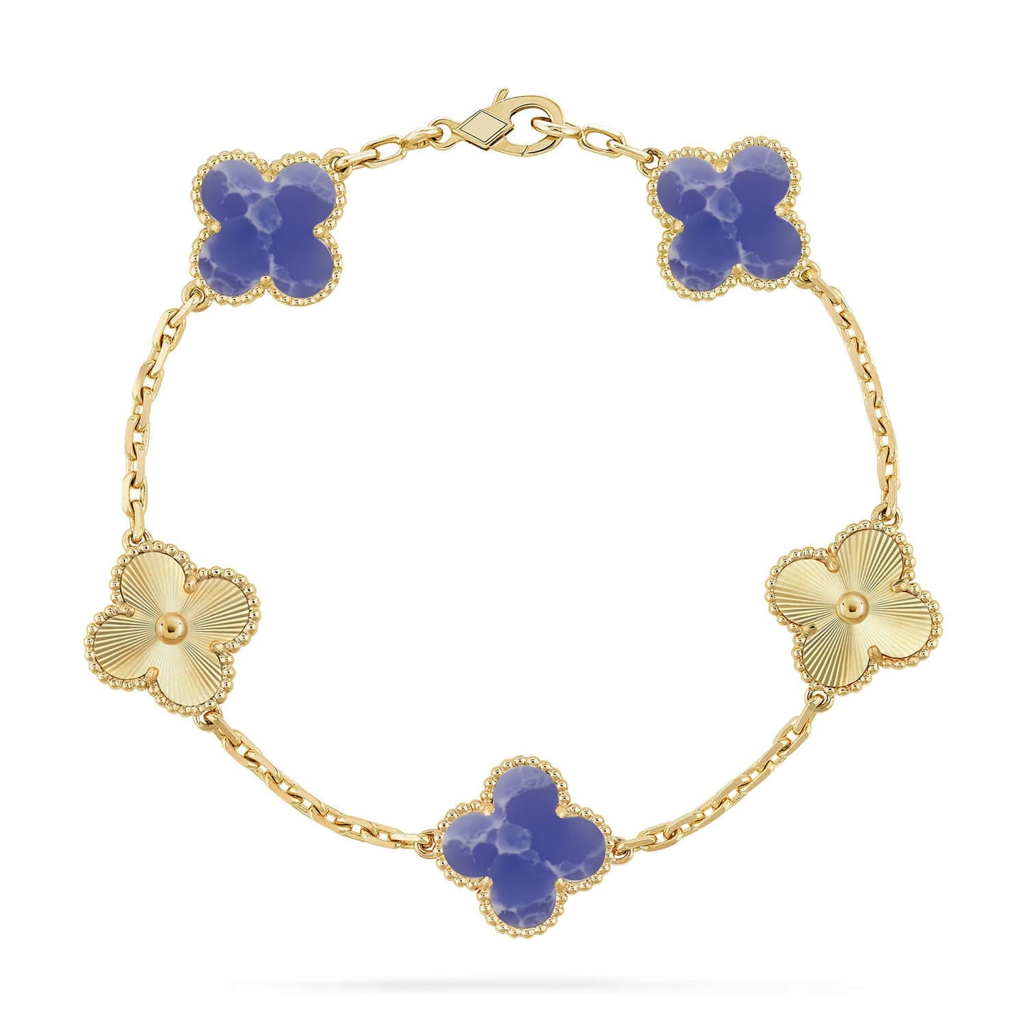 [LORA]CLOVER 5 MOTIF BLUE VEINS BRACELET COLLECTION