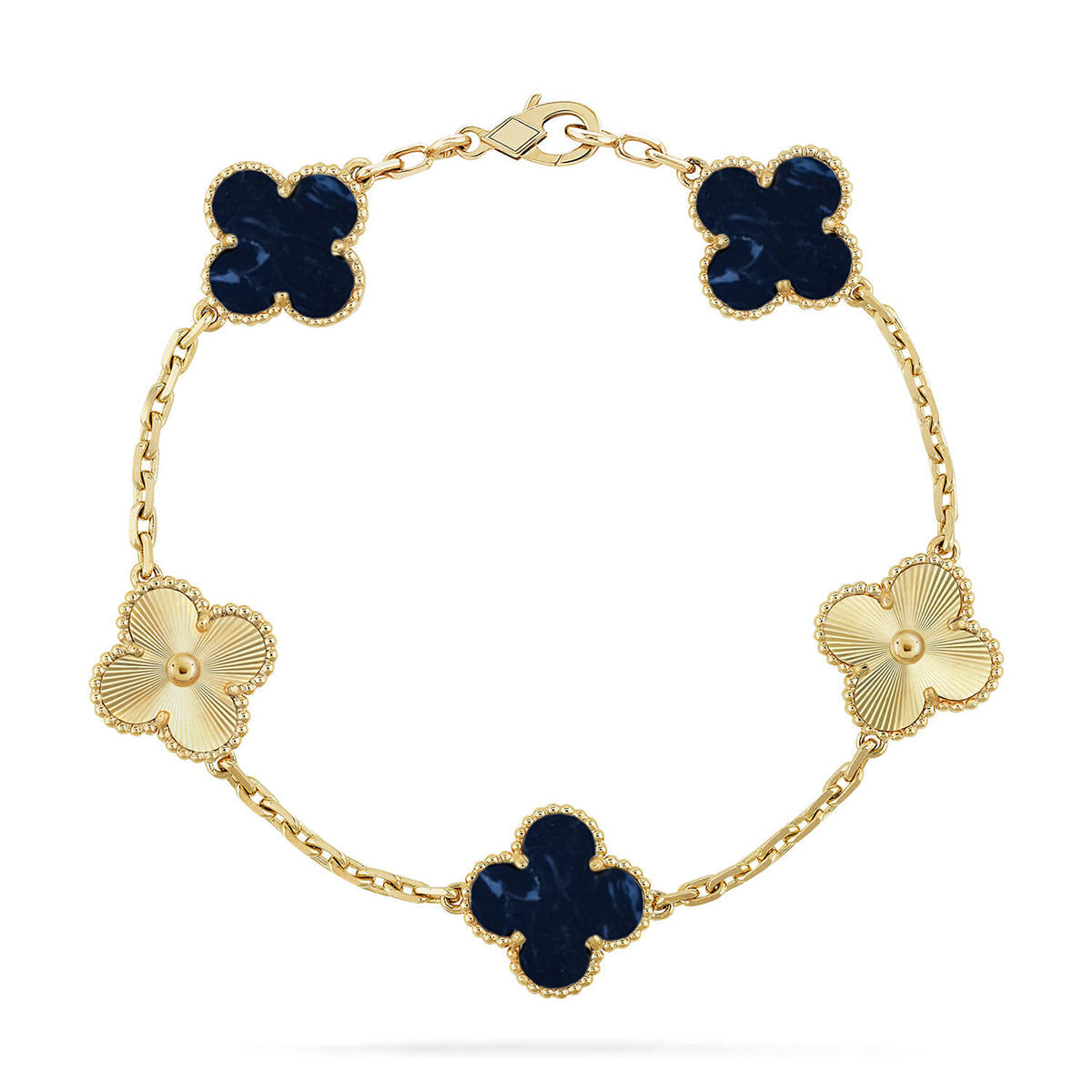 [Lora]CLOVER 5 MOTIF PIETERSITE BRACELET COLLECTION
