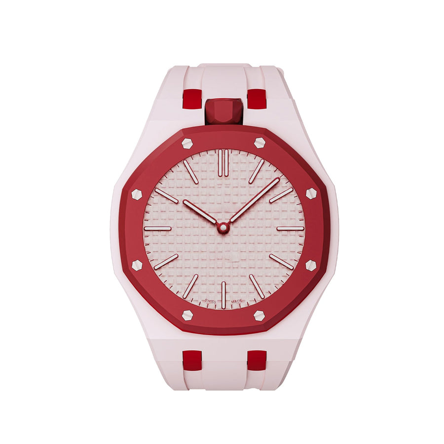 Oak Pop Exclusive Pink And Red Silicone Strap