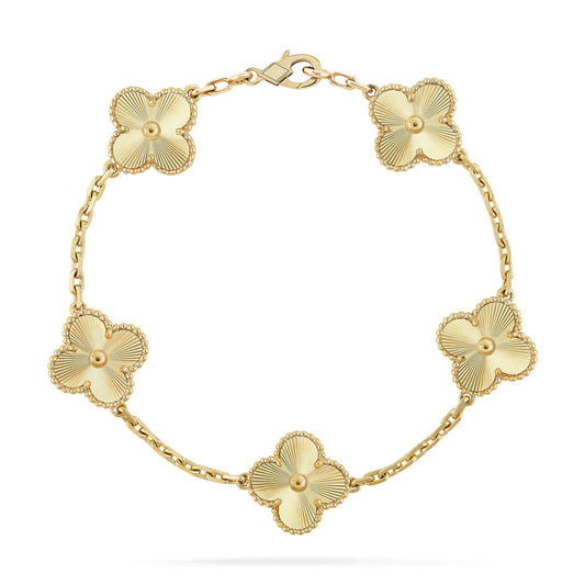 [LORA]CLOVER 5 FLOWERS LASER BRACELET