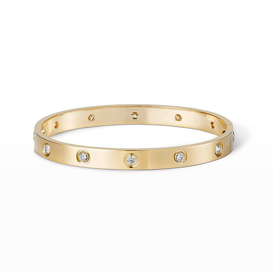 [LORA]LOVE BRACELET 6.1MM 10 DIAMONDS