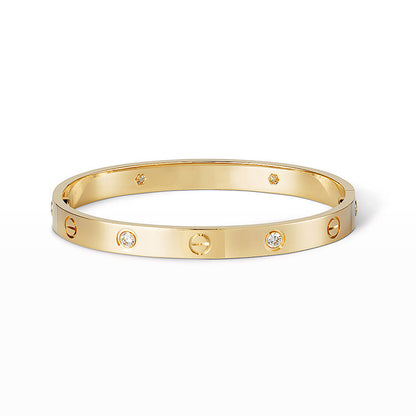 [LORA]LOVE BRACELET 6.1MM 4 DIAMONDS