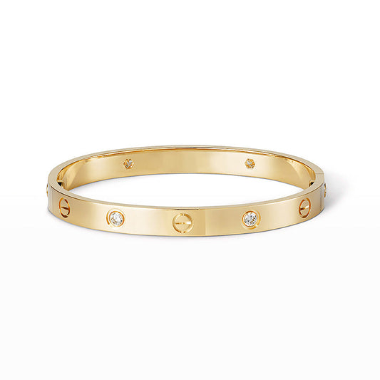 [LORA]LOVE BRACELET 6.1MM 4 DIAMONDS