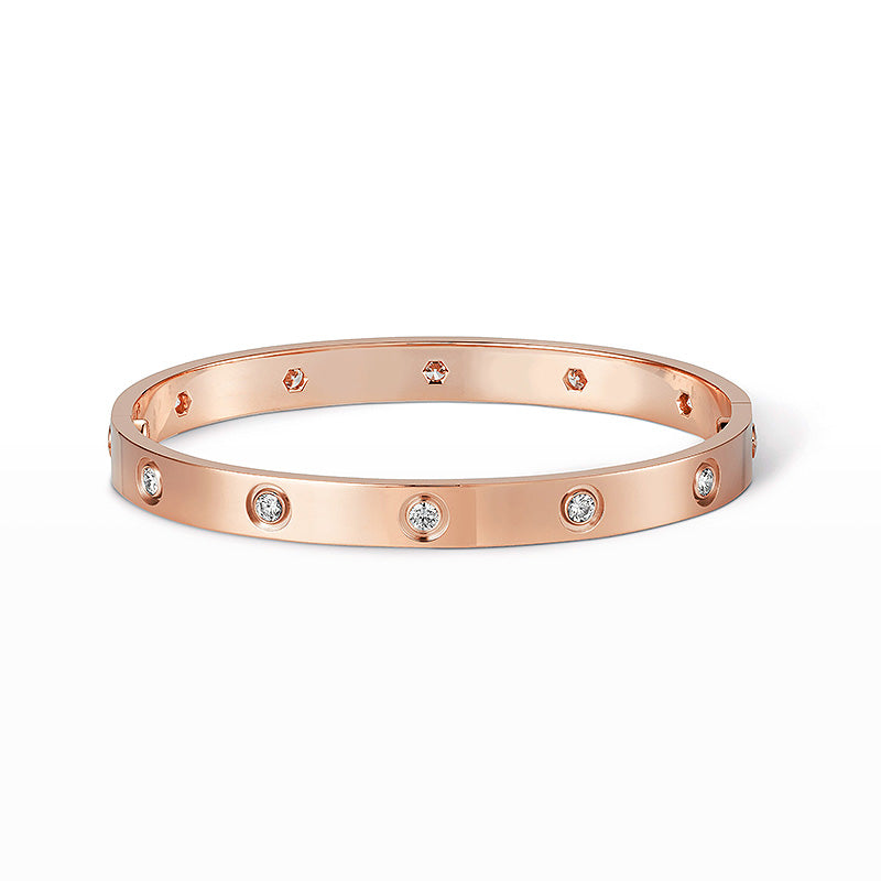 [LORA] LOVE BRACELET 6.1MM 10 DIAMONDS