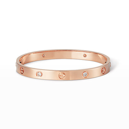 [LORA]LOVE BRACELET 6.1MM 4 DIAMONDS
