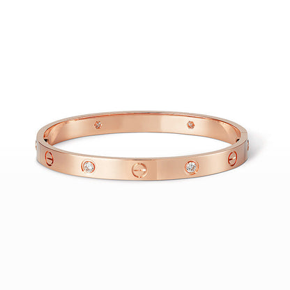 [Lora] LOVE BRACELET 6.1MM 4 DIAMONDS